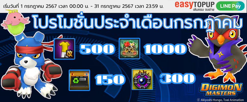 โปรโมชั่นประจำเดือนกรกฎาคม