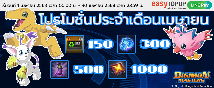 โปรโมชั่นประจำเดือนเมษายน